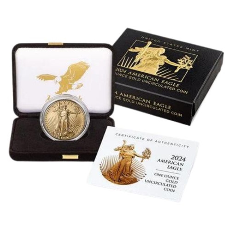 2024-W 1 oz American Gold Eagle Burnished Coin